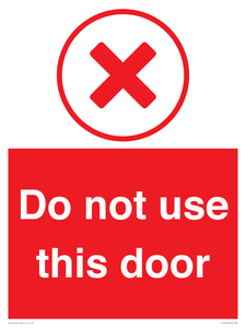 Do not use this door